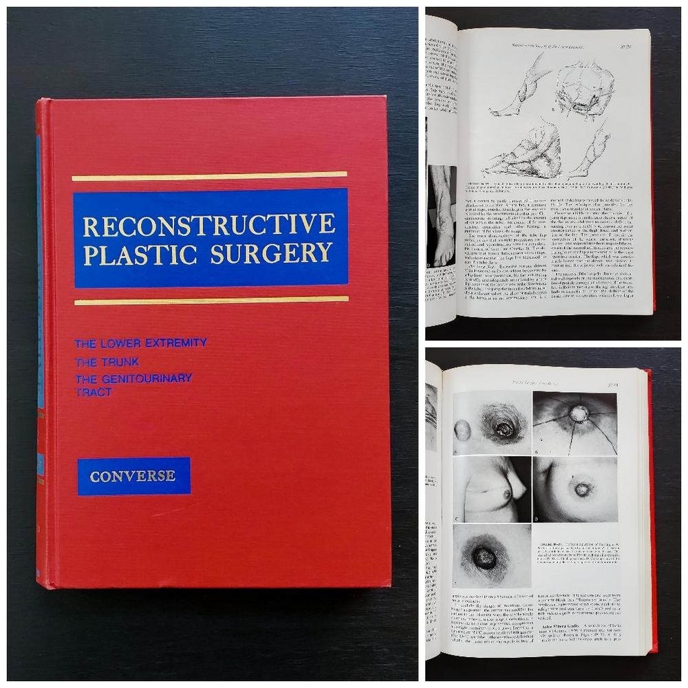 Vintage 1977 2nd Ed Reconstructive Plastic Surgery Vol 7 Medical Hardcover Book
